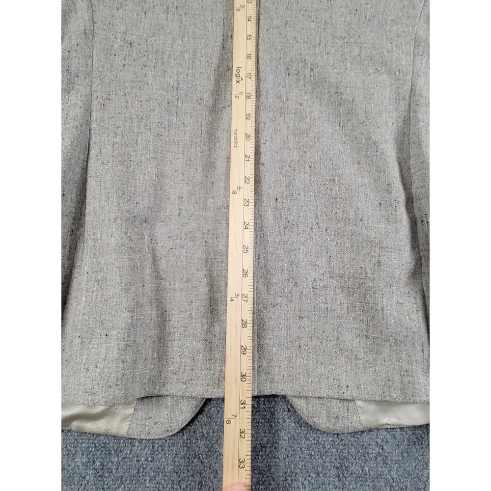 Vtg Johnny Carson Blazer Men 42R 2-Button Elbow Patch Gray 1970's USA Union Made
